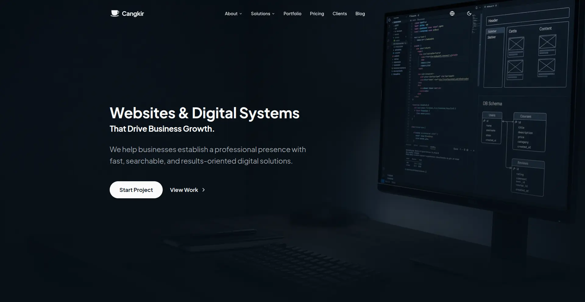 Cangkir - Personal Brand Website